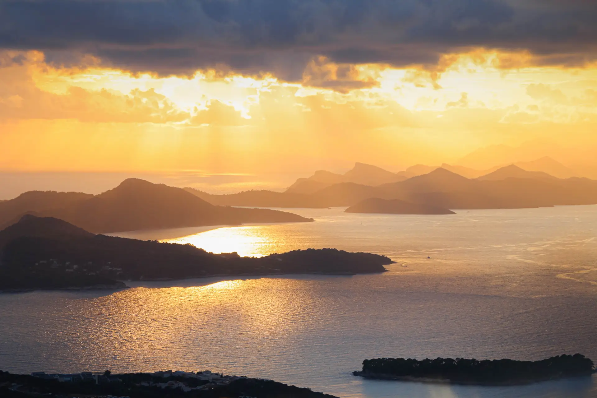 Dubrovnik naplemente