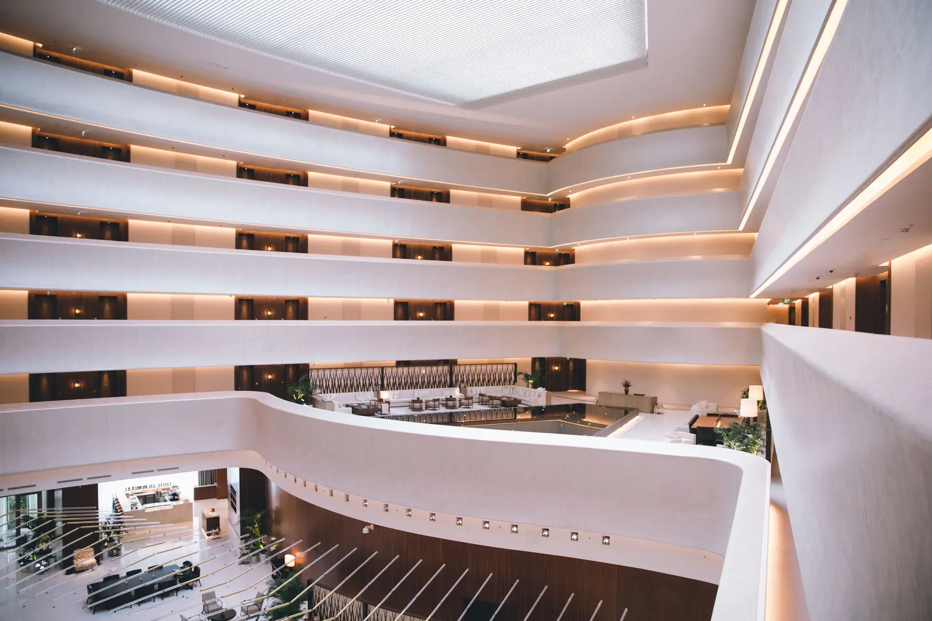 Modern hotel belső